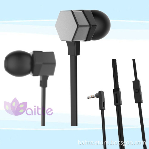 2014 Hot sale metal earphone with mic many shapefor choice